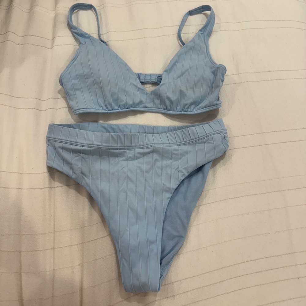 Roxy Light Blue Bikini Set